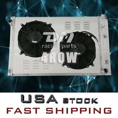 Ventiladores de cubierta de radiador de 4 filas para camioneta Chevrolet C10 C20 GMC C30 K20 K10 1973-1987 Foto 1 de 4