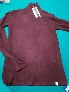 Crew Kinder Rollkragen Burgunder Shirt Größe 20 so weich - Bild 1 von 9