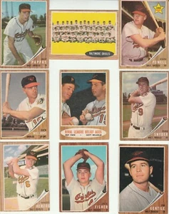 1962 vintage ORIOLES partial team set 21 cards RC HOF Wilhelm D. Williams Herzog - Picture 1 of 3