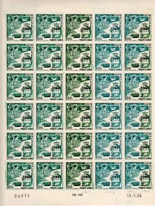 Monaco feuille essai de couleur du timbre Rally Monte-Carlo N° 441 Neuf ** MNH - Picture 1 of 1