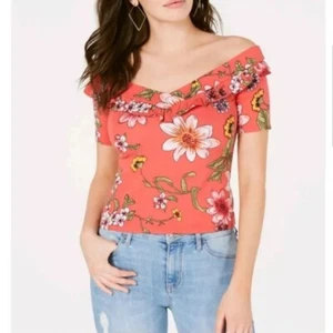 Guess Flourish Fields Sushi Kiss Kae Rüschen Top Größe Medium - Bild 1 von 7