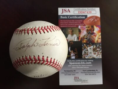 RALPH KINER Multiple Signatures Baseball JSA Certificate of Authenticity CM295 - Image 1 of 4