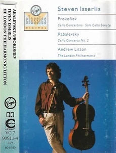 Steven Isserlis Kabalevsky Prokofiev Cello Concerto CASSETTE ALBUM - Picture 1 of 12