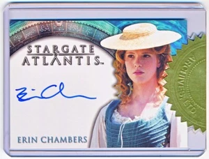 Rittenhouse Stargate Atlantis Season 1 Erin Chambers Case Topper Autograph #NNO - Picture 1 of 2