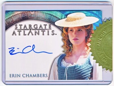 Rittenhouse Stargate Atlantis Season 1 Erin Chambers Case Topper Autograph #NNO - Image 1 of 2