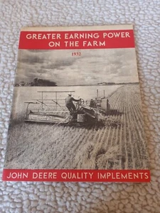 John Deere Quality Implements~1932~Reprint Brochure - Picture 1 of 6
