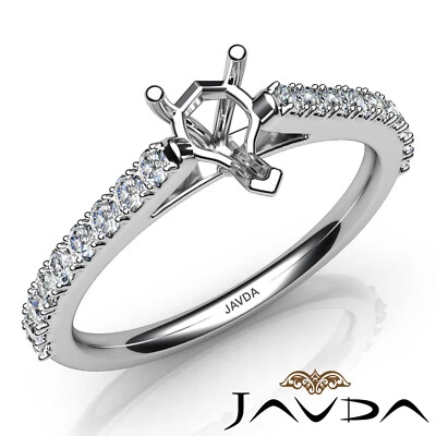 Pear Cathedral Semi Mount Double Prong Set Diamond Engagement Ring Gold 0.30Ctw. - Image 1 of 4