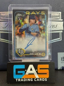 2024 Topps Chrome Logofractor Jonny Deluca Rookie Auto #RCA-JDE Rays - Picture 1 of 2