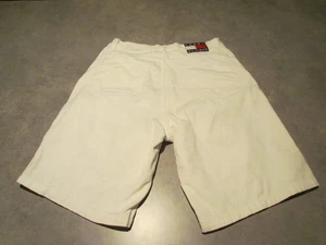 Tommy Hilfiger Shorts mens 34 long White Denim Grunge Skater Y2K 90s - Picture 1 of 7