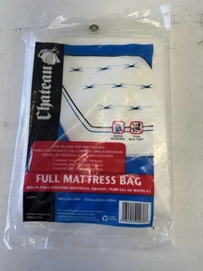 Chateau Full Mattress Bag Premium Sure Fit Cover 2 Mil Thickness - 54"X12"X90" - Picture 1 of 1