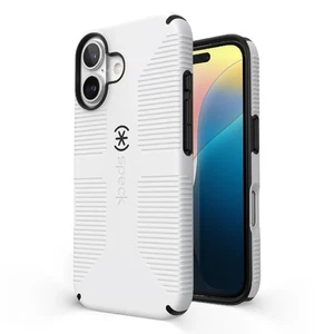 Speck 150719-1909 CandyShell Grip iPhone 16 Plus Hülle MagSafe - Weiß/Schwarz - Bild 1 von 2