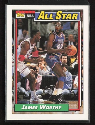 1992-93 Topps #108 James Worthy Los Angeles Lakers casi como nuevo o mejor Foto 1 de 2