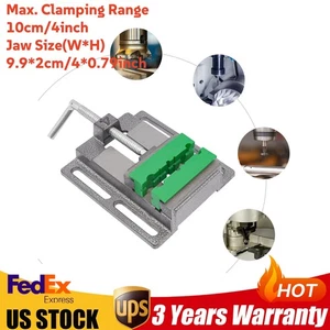 4" Mini Drill Press Vice CNC Milling Machine Tool Bench Vise Clamping Table Flat - Picture 1 of 16