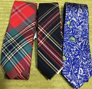 Boy's J CREW CREWCUTS 3 Ties Plaids/prints 52” - Picture 1 of 2