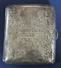 Antique Sterling Silver RARE Chutter Munzil Billiard Tour Cigarette Case 1904