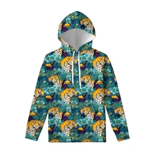 Vibrant Hoodies for Men Women & Kids Floral Camo Tiger Cow Prints, Sizes XS-6XL - Picture 1 of 16