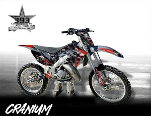 Honda CR 125 250 Polisport Restyle Graphics 2002-2007 Full Decal Kit Skull Flame - Picture 1 of 4