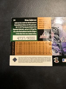 C55d 1998 spx finite #246, Brian Anderson, Arizona diamondbacks/9000 - Picture 1 of 3