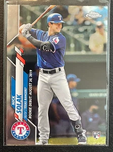 Aggiornamento Topps Chrome 2020 Nick Solak Rookie Debutto RC U-60 - Foto 1 di 2