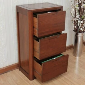 Mahogany Filing Cabinet | 3 Drawer Filing Cabinet | Ledbury Range NEW CHT084 - Picture 1 of 6