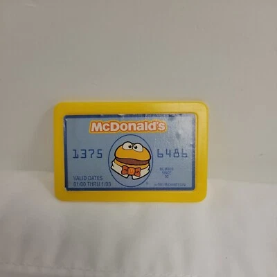 2001 McDonalds Electronic Fast Food Register Replacement  Credit Card Hamburger  - Image 1 of 4