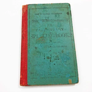 The Elementary Spelling Book by Noah Webster c. 1908 National Standard Hardcover - Imagen 1 de 8