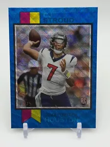 2023 Topps Composite CJ Stroud 1973 Topps Blue Wave Refractor Rookie RC #/75 - Picture 1 of 2