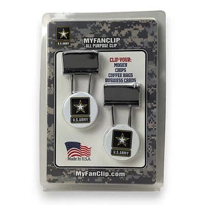 MyFanClip U.S. Army - Clip for Money, Chips, Coffee Bags, Business Cards - Picture 1 of 2