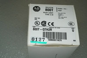 Allen Bradley 800T-QTH2R SER. U Red Push Button Switch W 800TC-N374 - Picture 1 of 5