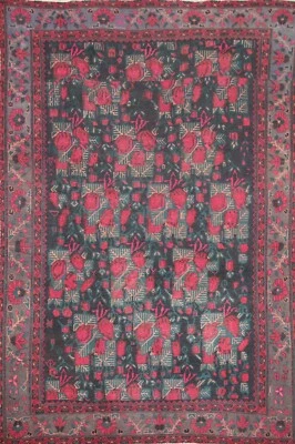 Alfombra de lana anudada a mano tribal tradicional vintage 6'x9' anudada a mano Foto 1 de 4