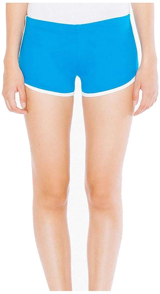 American Apparel Women's Interlock Running Short-Teal - Image 1 of 1