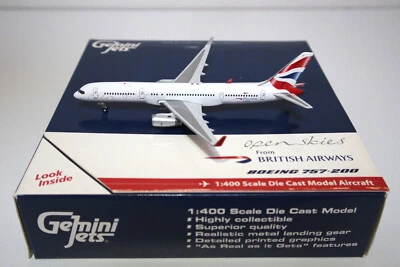 Gemini Jets 1:400 British Airways OpenSkies 757-200W Diecast Model MINT - Immagine 1 di 4