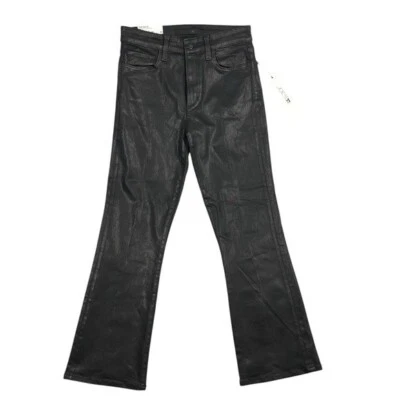 Joe's Jeans The Callie High Rise Cropped Bootcut Coated Black Size 27 Jeans - Image 1 of 4
