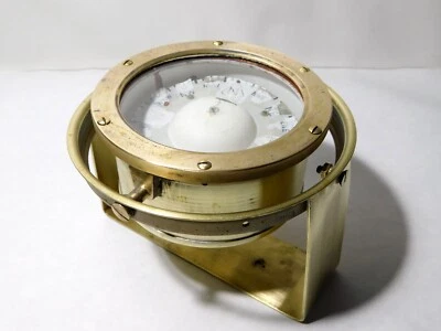 vintage solid brass Henry Browne & Sons Ltd. Sestrel liquid compass - Изображение 1 из 4