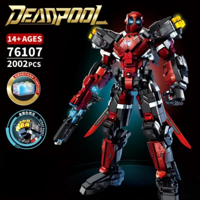 New 2002pcs Technical Deadpool Superhero Model Building Blocks Assembly Bricks T - Image 1 of 4