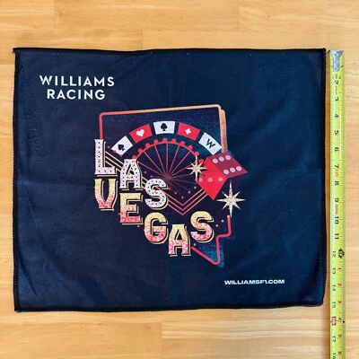Williams Keeper Formula One F1 拉斯维加斯毛巾,18 英寸 x 15 英寸,全新 — 第 1/2 张图片