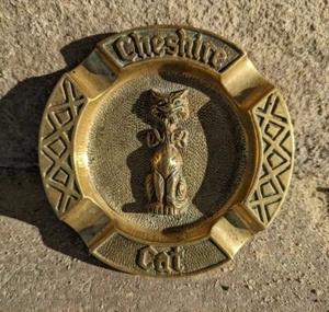 Vintage Peerage Messing "Cheshire Cat" Aschenbecher Made In England - Bild 1 von 3