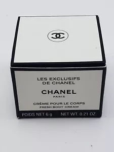 new LES EXCLUSIFS DE Chanel PARIS FRESH BODY CREAM 6G .21 OZ MINI TRAVEL SIZE - Picture 1 of 4