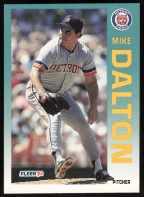 1992 Fleer #131 Mike Dalton Rookie Detroit Tigers - Image 1 of 2