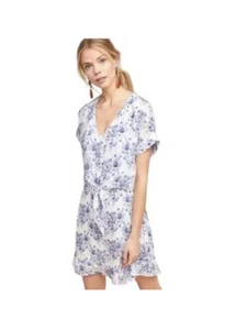 Cloth & Stone Anthropologie VIVIAN Dress V-Neck Floral Tie Mini Floral Toile XL - Picture 1 of 7