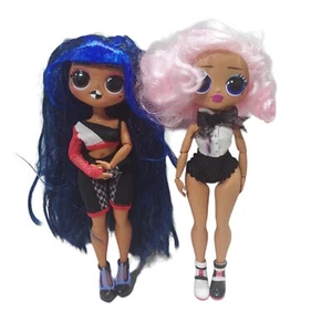 LOL Surprise OMG Uptown Girl Pink Hair And Downtown BB Fashion Dolls LOT - Picture 1 of 5
