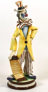 Rare Bassano Pellando Italian Ceramic Clown Sculpture Finely Modelled - Picture 1 of 6