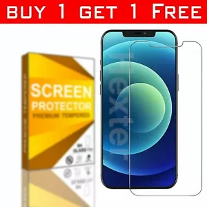 Tempered Glass Screen Protector for Apple iPhone 15 14 13 12 11 Pro X XR XS Max - Picture 1 of 12