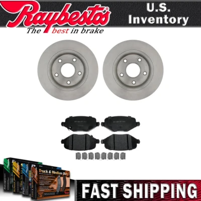 Rotores de freno traseros y pastillas de freno de cerámica herrajes para Volkswagen Routan 2013-2014 Foto 1 de 4