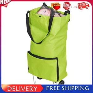 Trolley Bag Folding Grocery Cart with Wheels Upgrade Shopping Bag for Shopping - Picture 1 of 9