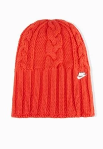 Gorro naranja tejido con cable Nike para mujer NSW W 688790-696 B46 - Imagen 1 de 2