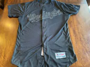2019 Adam Eaton Nationals Game Worn Used Home Run Baseball Jersey - Bild 1 von 3