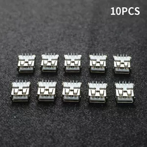 10x USB Type A Standard Port Female Solder Jacks Connector PCB SocketY DS - Picture 1 of 7