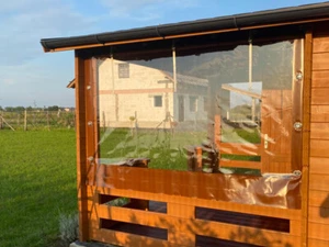 CUSTOM-MADE CLEAR PVC GAZEBO COVER | WATERPROOF TARPAULIN FOR PATIO & GARDEN - Picture 1 of 61