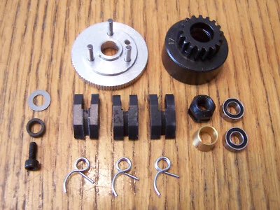 HPI Savage X 4.6 GT-6 17T M1 Clutch Bell Flywheel Pilot Nut Shoes Springs 160100 - Image 1 of 2